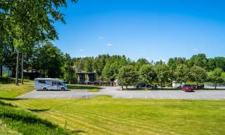 Bobilparkering Strømsfoss brygge