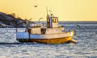 Øisang wooden car ferry M/F Øisang