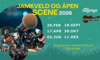Jamkveld og åpen scene med Gitaristene