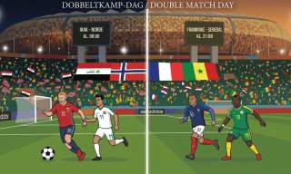 Irak - Norge kl. 00:00 / Frankrike - Senegal kl. 21:00