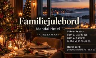 Familiejulebord på Mandal hotel