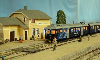 Modelljernbane-utstilling på Nes Verk