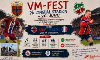 VM-fest på Lyngdal Stadion