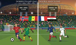 Norge - Senegal kl. 02:00 / Frankrike - Irak kl. 23.00