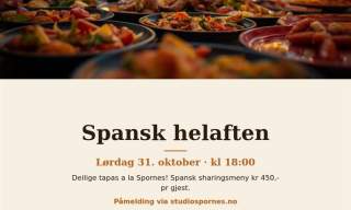 Spansk helaften på Studio Spornes Tyholmen