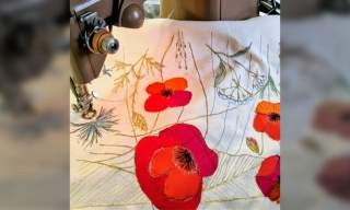 Botanical Free Hand Machine Embroidery Workshop