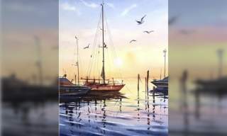 Painting Yachts: Sunday Watercolours with Viktoriia Bezugla