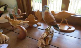 Bentley Wildlife Wood Carvers display