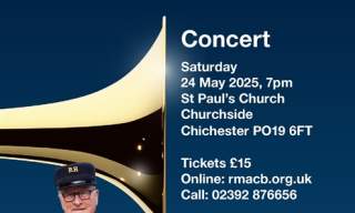 Concert by The Royal Marines Association Concert Band.
