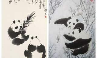 Chinese Brush Painting - Pandas | The Horton Arts Centre