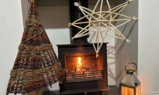 Christmas decorations in willow | RHS Garden Wisley