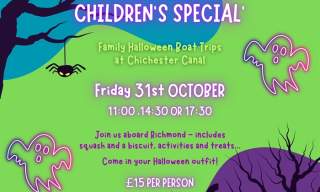 Family Halloween Boat Trips on Chichester Canal