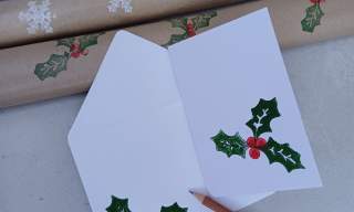Handprinted Wrapping Paper and Christmas Cards (Eve) | The Guildford Institute
