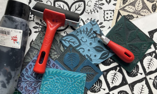 Repeating Patterns Linocut