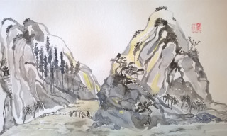 Chinese Brush Landscape Painting