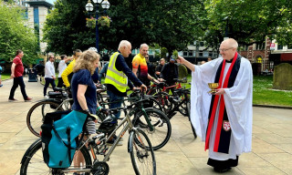 Bike blessing at Birmingham Cathedral