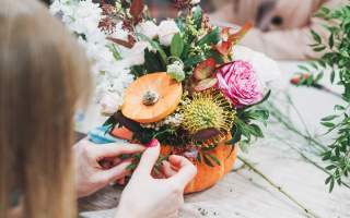 Floral pumpkin workshop