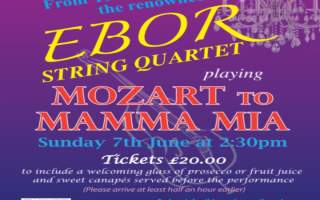 Ebor String Quartet, playing Mozart to Mama Mia - 7th June 2026