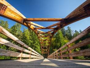 Tioga Pedestrian Bridge @ North Umpqua Trail
