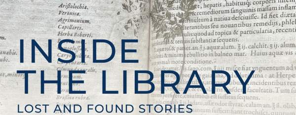 INSIDE THE LIBRARY:Lost and Found Stories with Finch Collins