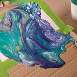 Meet and Make: paint pouring