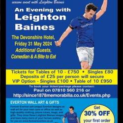 An evening with Everton legend Leighton Baines