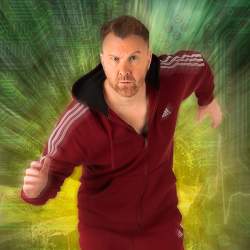 Jason Byrne Ironic Bionic man