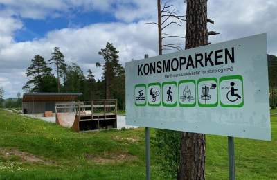 Konsmoparken aktivitetspark og frisbeegolfbane