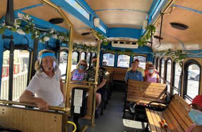 Tour Guide in Trolley