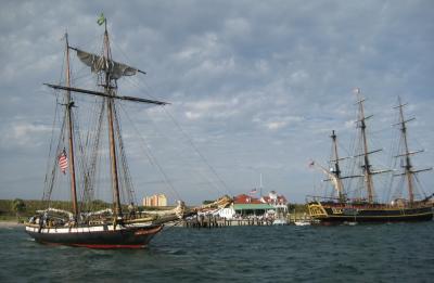 Tall Ship's Periodically Visit Palm Beach Maritime Museum on Peanut Island
