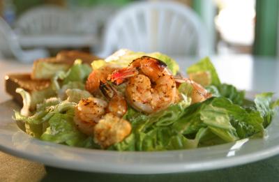 Deckside Cafe Shrimp Caesar Salad