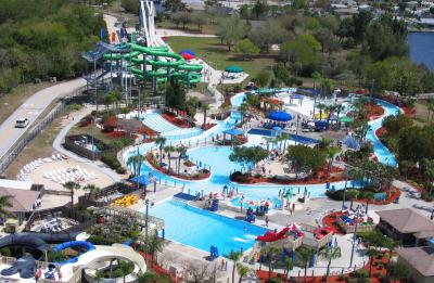 Aerial view of Sun Splash Family Waterpark
