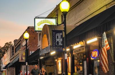 Main Street at dusk
