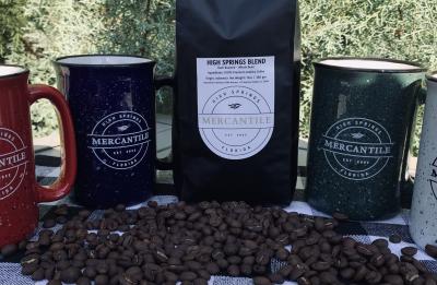 Campfire mugs and High Springs blend coffee
