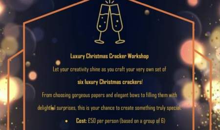 Christmas cracker making workshop