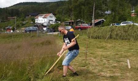 Ljå- og veteranfestival på Eikerapen