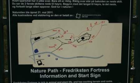 Natursti på Fredriksten festning