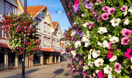 Egersund sentrum - trehusbebyggelsen