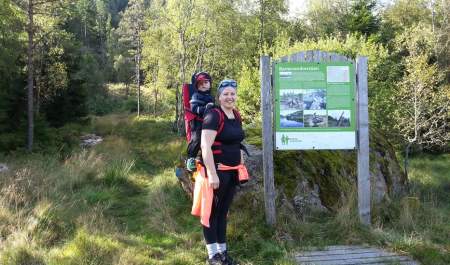 The "child wanderer" trail at Heddan Gjestegard
