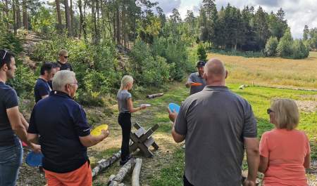 Frisbeegolf i Østgaardskogen