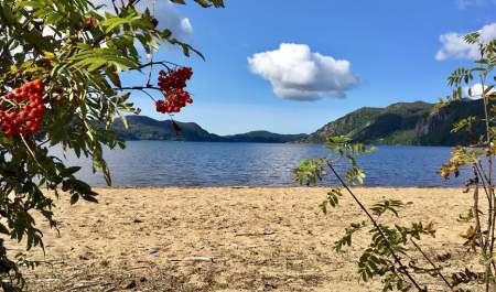 Kvaviksanden beach in Lyngdal