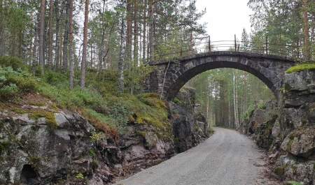 Treungenbanen tur- og sykkelvei mellom Åmli og Treungen
