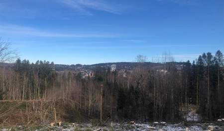 Vandretur; Bobilparkering, Kloppa, Folkenborg, Østreng tilbake til sentrum