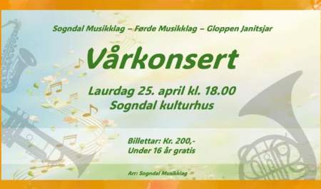 Vårkonsert - Sogndal Musikklag med vener