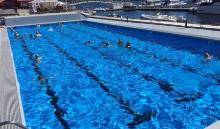 Swimming pool at Arendal Marina