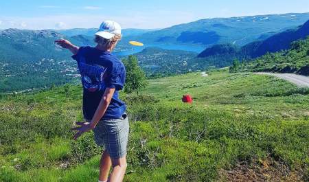 Frisbeegolf i Hovden Alpinsenter