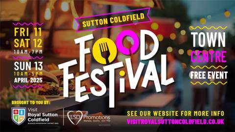 Sutton Coldfield Food Festival | 12th - 14th September | FREE EVENT!