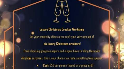 Christmas cracker making workshop