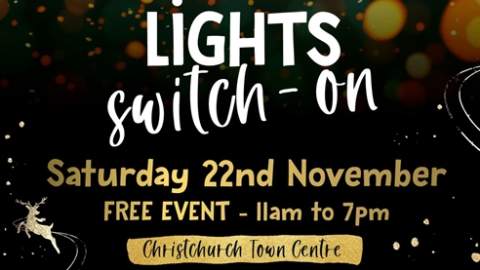 Christchurch Christmas Lights Switch On