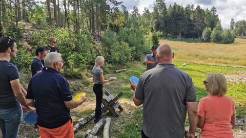 Frisbeegolf i Østgaardskogen
